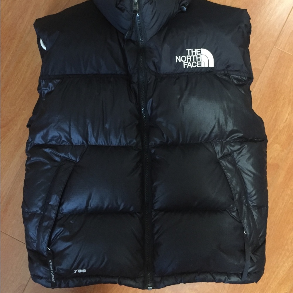 North Face Black Nuptse 700 Vest